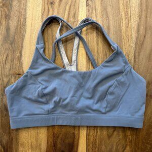 Blue Gray Sports Bra
